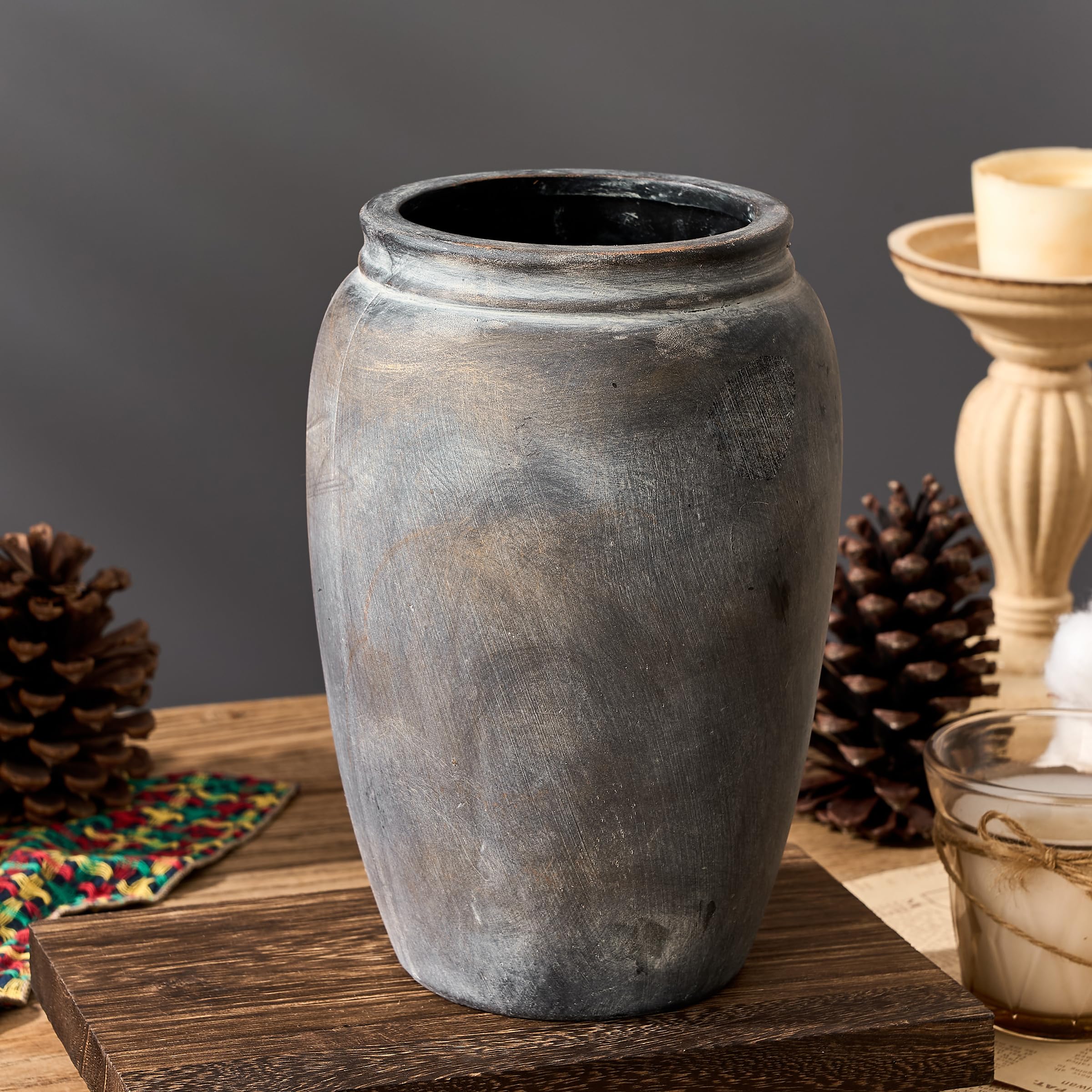 Amazon.com: PORCER 8.2 Inch Ceramic Terracotta Rustic Vase Home
